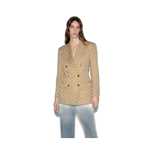 GG linen cotton jacquard jacket