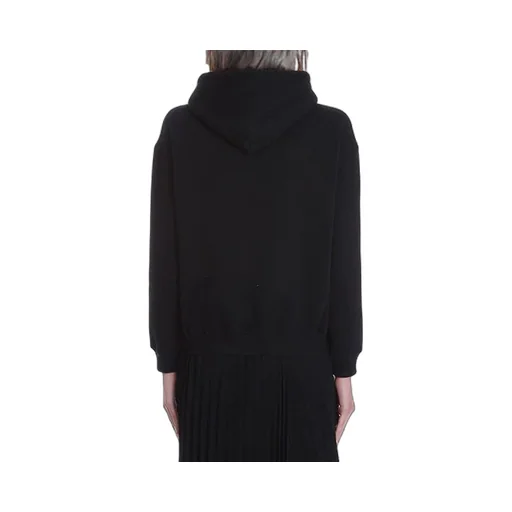 BB Logo hooded Long Sleeves Hoodie Black