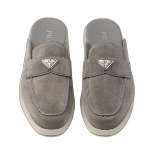 Suede sabots