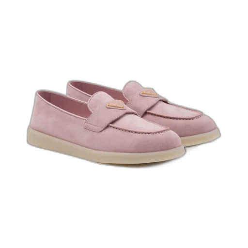 Suede leather loafers