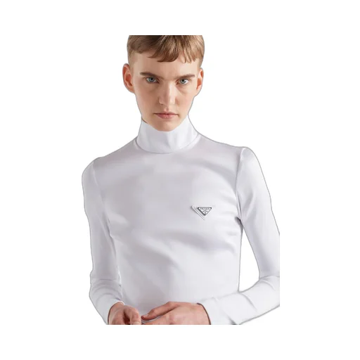 Stretch satin top