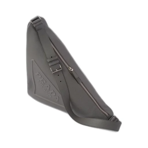 Large leather Prada Triangle bag
