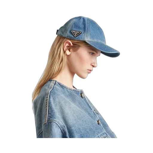 Denim baseball cap