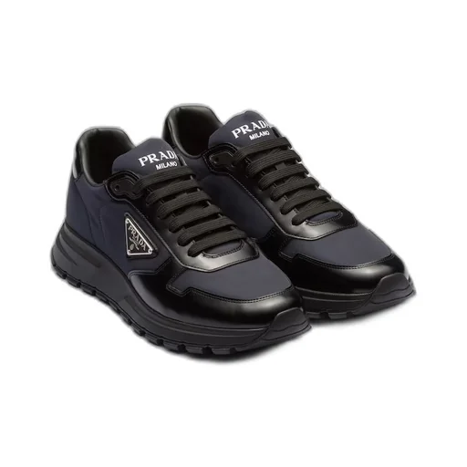 Prada Re-Nylon and brushed leather sneakers