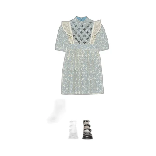 Children's embroidered cotton dress