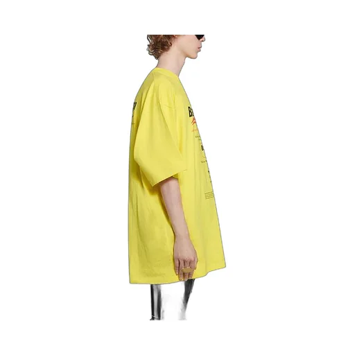 Dry Cleaning Boxy Logo Printing Loose T-Shirt