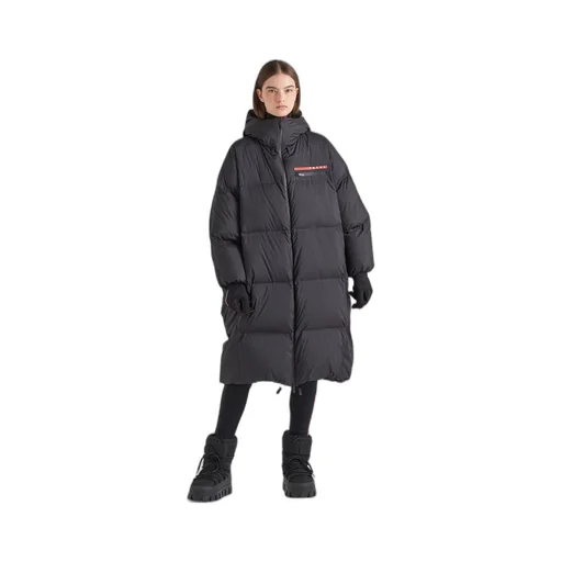 Oversized technical Re-Nylon down coat