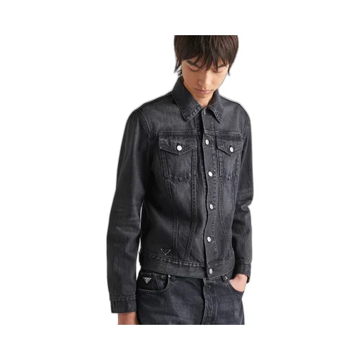 Denim blouson jacket