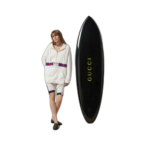 Gucci logo surfboard