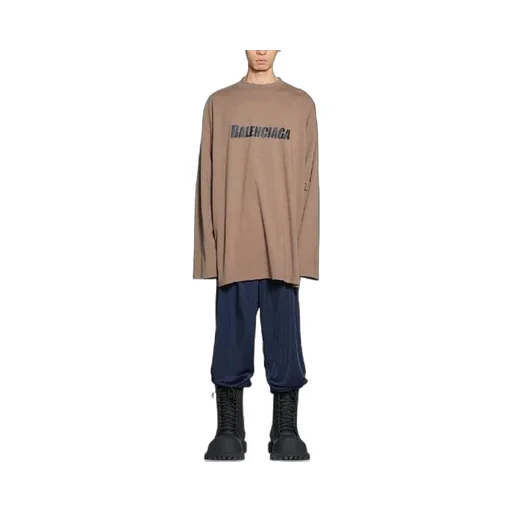 Caps Oversized Long Sleeve T-Shirt