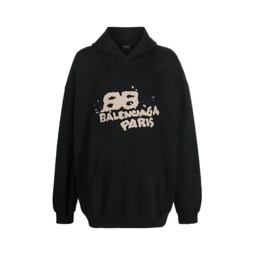 Hand-Drawn Bb Icon Hoodie Large Fit