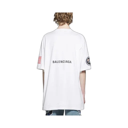 x NASA Crossover Loose Round Neck T-Shirt