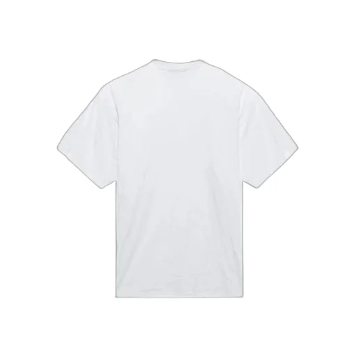 Retro Plain Weave Large Fit Short Sleeve Unisex White T-Shirt