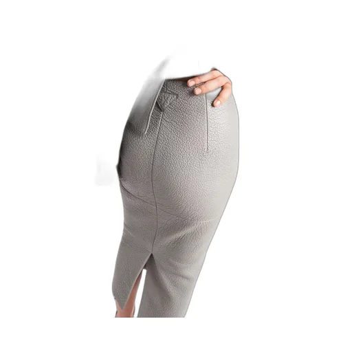 Nappa leather skirt