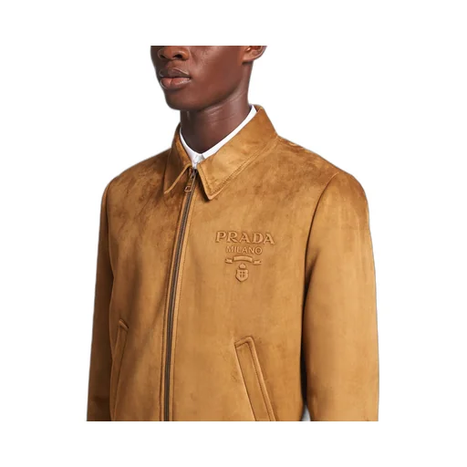 Suede bomber jacket
