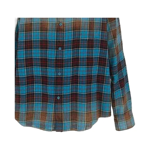 Check Flannel Oversized Long Sleeve Shirt