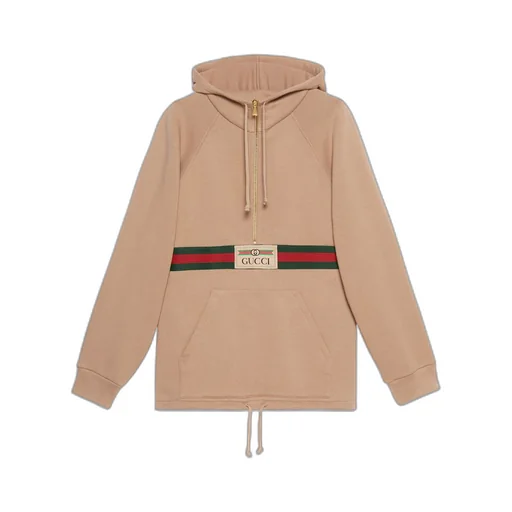 Sweatshirt with Web and Gucci label
