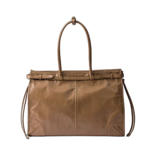 Large leather handbag