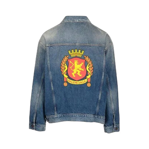 Back Emblem Patch Denim Jacket