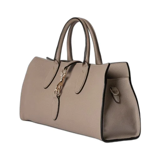 Medium tote bag with hook closure