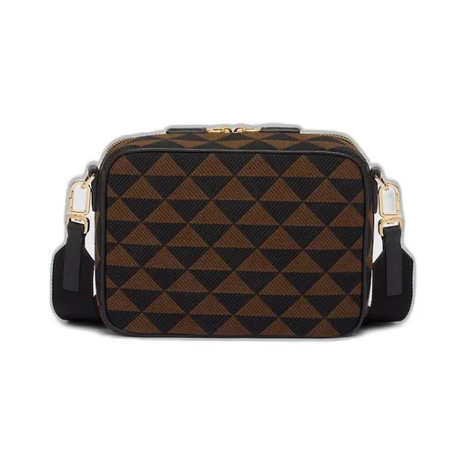 Prada Symbole embroidered fabric bag