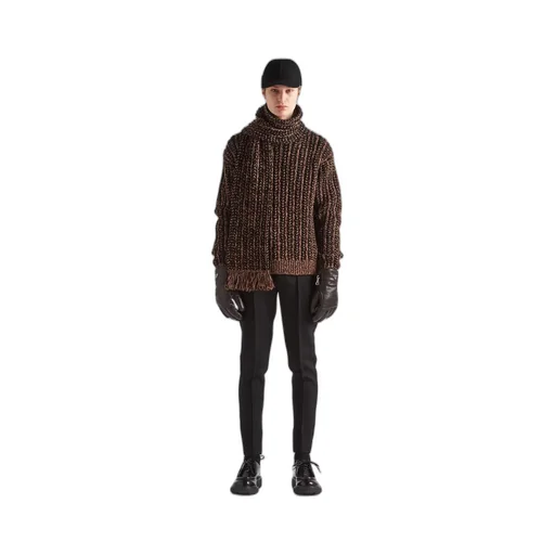 Wool and cashmere crew-neck sweater