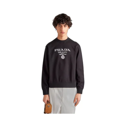Oversized cotton jersey logo sweatshirt