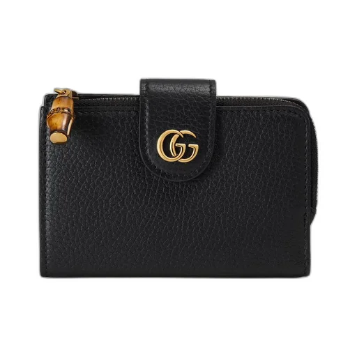 Medium Double G wallet with bamboo
