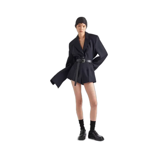 Single-breasted mohair jacket