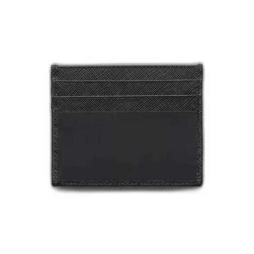 Re-Nylon and Saffiano leather card holder