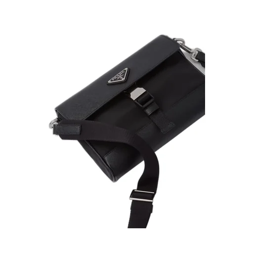 Re-Nylon and Saffiano shoulder bag