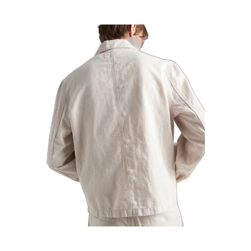 Chambray blouson jacket