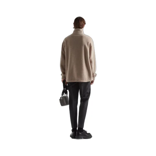 Cashmere zipper jacket