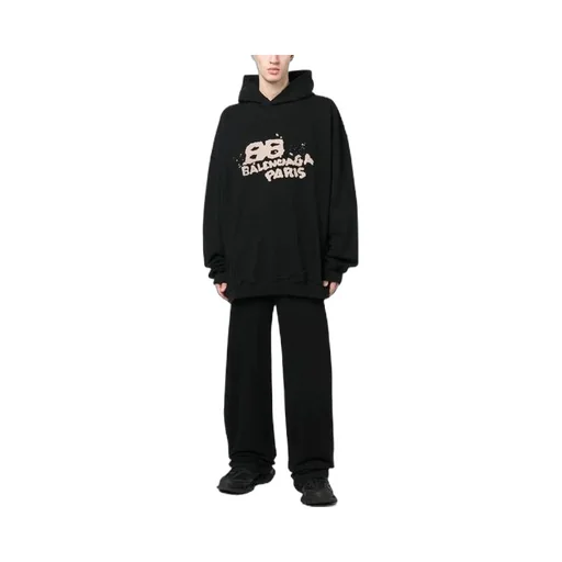 Hand-Drawn Bb Icon Hoodie Large Fit
