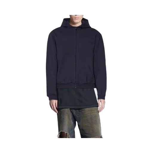 Tab Worn-Out Zip-up Hoodie