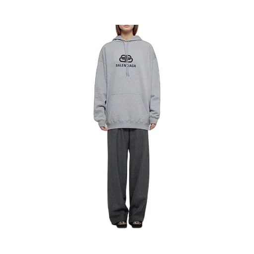 Logo Printing Hoodie Gray