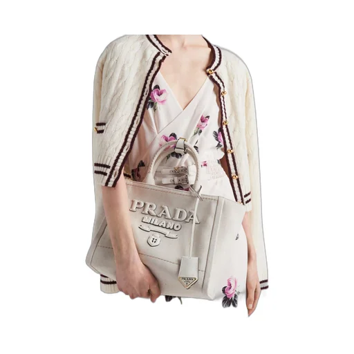 Printed sablé dress