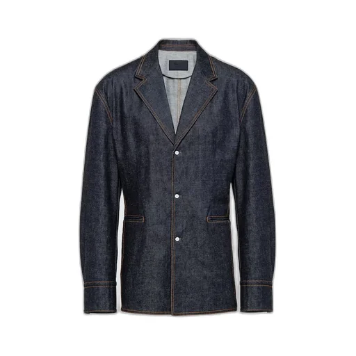 Single-breasted denim jacket