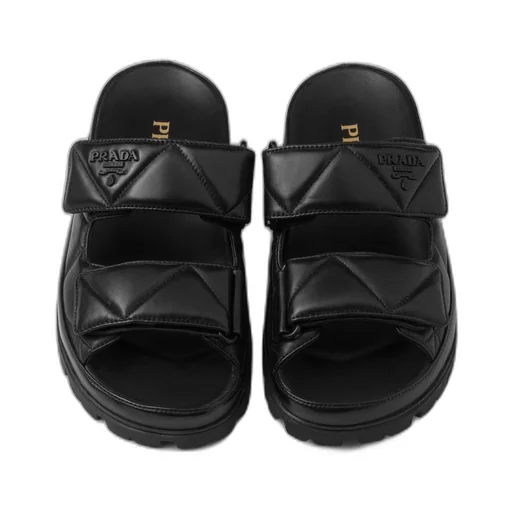 Padded nappa leather sandals