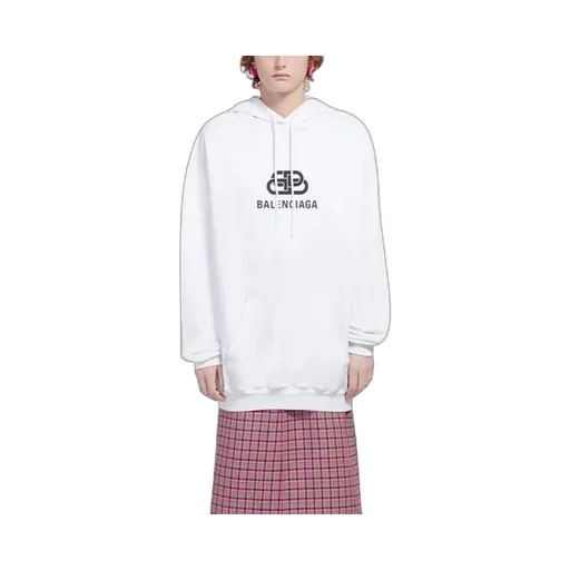 Pullover Drawstring Hoodie White