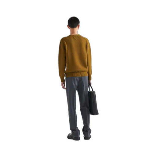 Wool and cashmere crew-neck sweater