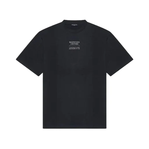 Couture Alphabet Round Neck T-Shirt
