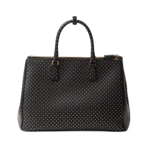 Extra-large Prada Galleria studded leather bag
