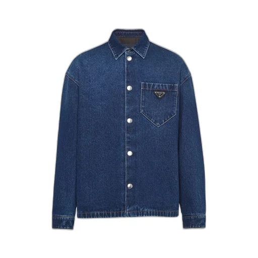 Padded denim shirt
