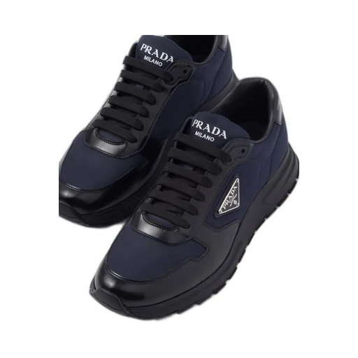 Prada Re-Nylon and brushed leather sneakers