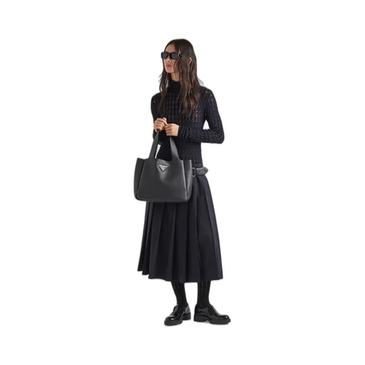 Large leather tote