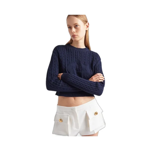 Cotton crew-neck sweater