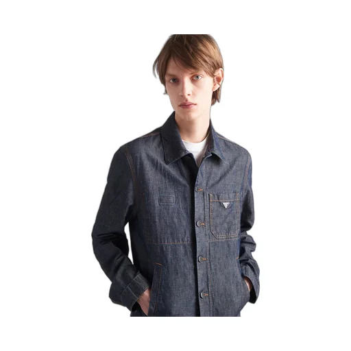Chambray blouson jacket