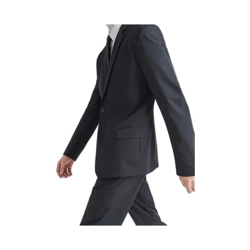 Single-breasted techno stretch suit