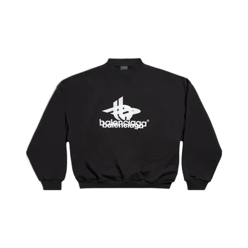 Layered Sports Round Sweatshirt
